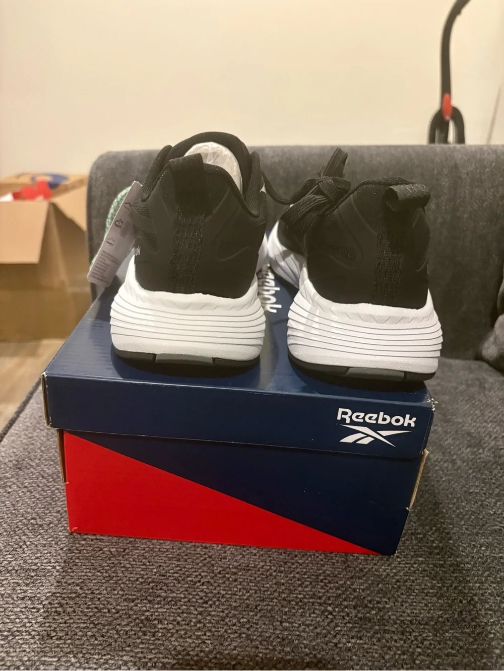 Reebok women  size 10 Black and White Running Sneakers